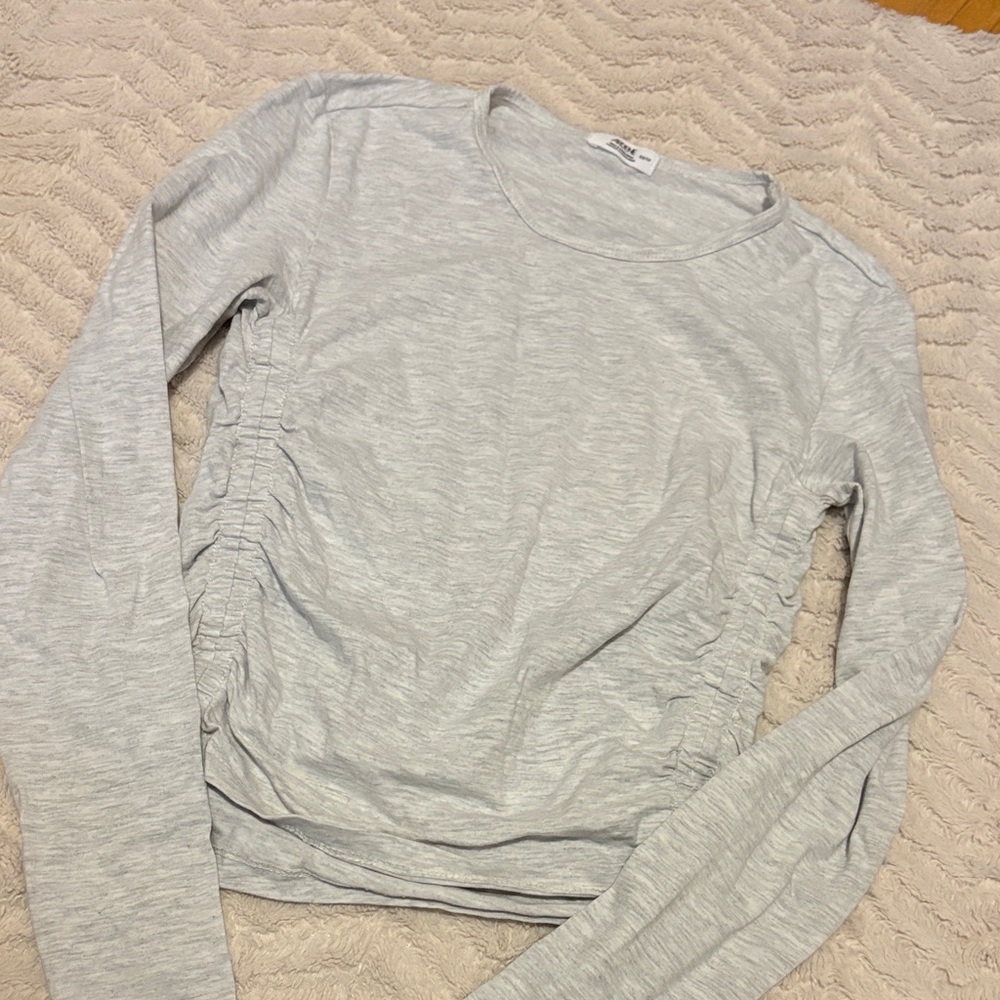 Ardene Light Gray Long Sleeve Top